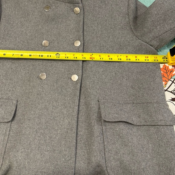 ZARA NWT Woman’s XXL Grey hooded wool coat - Picture 9 of 10